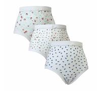 SOHOBABY Pack of 3 Womens Full Mama Cotton Rich Briefs Knickers Ladies Full Maxi Mama Brief (UK, Numeric, 26, 28, Regular, Regular, Floral)