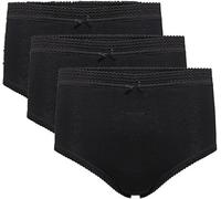 SOHOBABY Pack of 3 Womens Full Mama Cotton Rich Briefs Knickers Ladies Full Maxi Mama Brief (UK, Numeric, 18, 20, Regular, Regular, Black)