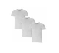 SOHOBABY™ Pack Of THREE Mens Grey Black White Thermal Long Johns Thermal Short Sleeve Tops (White, Large (41-43 inches))