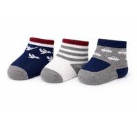 SOHOBABY™ Soft Cute Breathable Cotton Rich Pack Of THREE Baby Boy Character Designed Patterned Socks (UK, Age, 3 Months, 6 Months, Design 2)