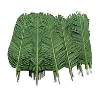 Sohodoo Artificial Coconut Leaves - 6 Sizes (1.5m-3.4m), with Galvanized Stem, Waterproof for Wedding & Home Decor(4 pcs,1.8m 70.86in)