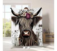 Sohodoo Cloud Soft Dinosaur Blanket and Cute Smiling Dinosaurs HD Digital Print Flannel, 3D Soft Warm Thickened,Soft/Warm/All Season Fleece Throw Blankets(E,70x100CM)