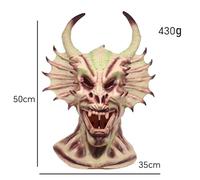 Sohodoo Devil Halloween headgear one-piece red devil Satan devil horn headgear(C)
