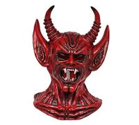 Sohodoo Devil Halloween headgear one-piece red devil Satan devil horn headgear(D)