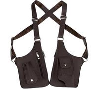 Sohodoo Double Shoulder Armpit Bag For Men,Double Shoulder Strap Multi-Pocket Outdoor Anti-Theft Tactical Bag(Brown)