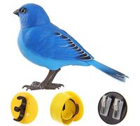 Sohodoo Electric Singing Chirping Bird Toy, Artificial Bird Toy Light & Voice Control, Realistic Chirping and Motion Cute Interactive Simulation,Battery-Operated Desk Room(G)