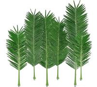 Sohodoo Large Artificial Coconut Palm Leaves with Galvanized Steel Pipe, Fake Tropical Tree for Home Decor, Wedding(4 pcs,2.6m 102.36in)