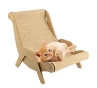 Sohodoo Luxurious Cat Sisal Lounge Chair - Stable, Sturdy Design with No Shavings, Perfect for Your Beloved Feline Friend(L)