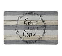 SoHome Cozy Living Anti-Fatigue Kitchen Mat For Floor, Farmhouse Rustic Wood Themed Cushioned Kitchen Runner Rug Mat, Stain Resistant, Easy Wipe Clean, 1/2 Inch Thick, 20" x 36", Brown