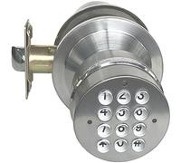 SoHoMiLL SHL-1320-620 YL-99-SS Door Knob, Satin Nickel, keypad knob Length: 3 1/4 inch