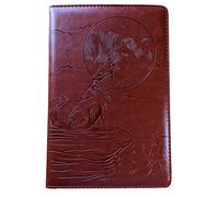 SohoSpark Wolf Refillable Faux Leather Journal by , 6x8 Vegan Lined Writing Journal for Women or Men