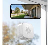 SOIADV 2.5K Window Camera Wireless,No-Drill Install,2.4GHz & 5GHz WiFi Indoor Cameras for Home Security,AI Human Detection, 6s Pre-Roll, Battery Powered,4MP Color Night Vision,SD/Cloud