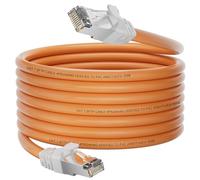 Soibke Cat 7 Ethernet Cable 15m, High Speed Internet Cable 15 Meter, RJ45 Network Gigabit 10Gbps Shielded S/FTP Anti-Interference Lan Cable for Router Modem