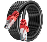 Soibke Cat 7 Ethernet Cable 3m, High Speed Internet Network Cable SFTP Shielded Lan Cable 3 Meters 10Gbps 600MHz, RJ45 Gigabit Black Patch Cord for Switch Modem
