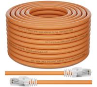 Soibke Cat 7 Ethernet Cable 50m, High Speed Internet LAN Cable Extra Long Network Gigabit 10Gbps 600MHz RJ45 Shielded S/FTP Anti-Interference Wlan Cable for Router Modem