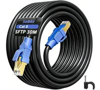 Soibke Cat 8 Ethernet Cable 30m Long Internet Cable 30 Meter High Speed