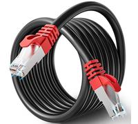 Soibke Ethernet Cable 15m Cat 7 Long Ethernet Cable 15m Indoor Black LAN Network Cable Shielded SFTP RJ45 Gigabit 10Gbps Wifi Cable Patch Cord for Switch Router