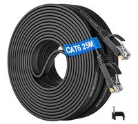 Soibke Ethernet Cable 25m, Cat 6 Long Internet Cable 25m Outdoor Indoor