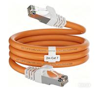 Soibke Ethernet Cable 2m Cat 7, Internet Cable 2m LAN Network Shielded SFTP RJ45 Gigabit 10Gbps Wifi Patch Cord for Modem Router
