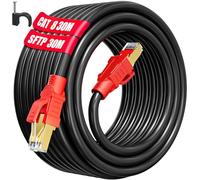 Soibke Ethernet Cable 30m Internet Cable Cat 8 High Speed Outdoor Indoor