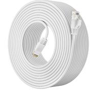 Soibke Internet Cable 5m, Cat 6 Ethernet Cable 5m, RJ45 Network Cable Outdoor Indoor, High Speed UTP Lan Cable Gigabit Waterproof White Patch Cord for Router Modem
