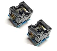 SOIC8 SOP8 to DIP8 Adapter Socket 150 mil Wide Body Seat for Xgecu T48, T76, RT809H, RT809F, T56, ezp2023, EZP2019, CH341, All, SuperPro, TNM, TOP, GQ-4X, Stager, SOFI Series Programmer