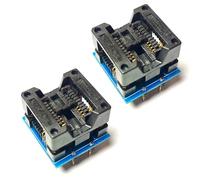 SOIC8 SOP8 to DIP8 Adapter Socket 200 mil Wide Body Seat for Xgecu T48, T76, RT809H, RT809F, T56, ezp2023, EZP2019, CH341, All, SuperPro, TNM, TOP, GQ-4X, Stager, SOFI Series Programmer