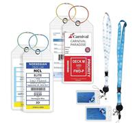 Soiftra P&O Cruise Luggage Tag Holder,Detachable Card Holder,for MSC