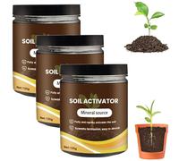 Soil Activated Treasure So-il,Plant So-il Fertiliser,Organic Soil Activator&Plant Fertilizer for Grass,Bone Meal Fertilizer,Potting Mix,Seedling Compost Prevent Compaction,Promote Plant Rooting (3PCS)
