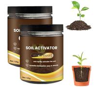 Soil Activated Treasure So-il,Plant So-il Fertiliser,Organic Soil Activator&Plant Fertilizer for Grass,Bone Meal Fertilizer,Potting Mix,Seedling Compost Prevent Compaction,Promote Plant Rooting (2PCS)