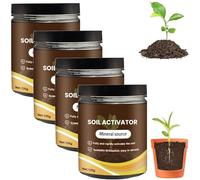 Soil Activated Treasure So-il,Plant So-il Fertiliser,Organic Soil Activator&Plant Fertilizer for Grass,Bone Meal Fertilizer,Potting Mix,Seedling Compost Prevent Compaction,Promote Plant Rooting (4PCS)