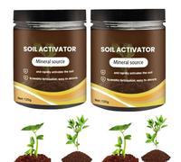 Soil Activator For Plants, Premium Organic Soil Activator，Loosens The Soils, Improve Soils Carbon Sequestration, Improve Nutrient Uptake, For Healthy Flowers And Plants (2pcs)