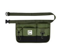Soil and Sun Green Utility Belt Pouch-Size Adjustable Garden Apron for Women with Pockets-Durable Canvas Garden Tool Belt for Women Multi-Pocket Waist Caddy Gardening Belt