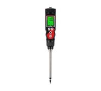 Soil Meter, EC8801 High Accuracy Soil EC Meter 0.00-10.00mS Soil Temperature Conductivity Tester Soil Analyzer for Flower Gardening Farming