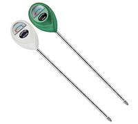 Soil Moisture Meter, 2 Pack Long Probe Soil Moisture Monitor for House Plants, Soil Hygrometer Moisture Sensor for Indoor & Outdoor, Garden, Farm, Lawn Plant Care, No Battery Needed(Green + White)