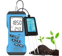 Soil Moisture Meter - Digital Soil Tester for Moisture, pH, NPK, EC - LCD Display Nutrient Conductivity Meter for Planting and Soil Cultivation