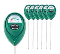 Soil Moisture Meter - Pack of 6 - Garden and Indoor Plant Watering Indicator with Probe and Large Dial - Soil Humidity Sensor for Potting, Gardening, and Plant Care (25-26cm)