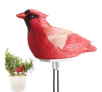 Soil Moisture Meter Watering Alarm, Decorative Bird Soil Water Tester Moisture Meter Alarm Sensor For Flower Pots Bonsai Plants Garden Watering (red)