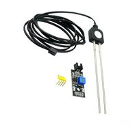 Soil Moisture Sensor Module for Arduino, High 3.3-12V DC Probe with Analog & Digital Output, Adjustable Sensitivity for Agriculture Horticulture Environmental Monitoring(5M line - module)