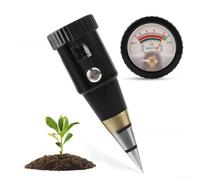 Soil pH and Moisture Tester with Metal Probe, Dual Measurement 3-8 pH 10%-80% Moisture, Battery-Free Portable Meter for Garden Farm Greenhouse Potted