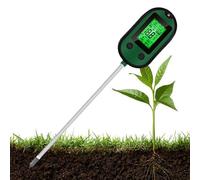 Soil pH Tester, High Precision pH and Temperature Gauge with LCD Display, Self-Reading Soil Detector Hydrometer for Indoor Plants Farm Garden