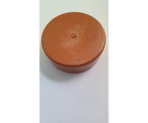 Soil Pipe 110 mm - Female Socket Cap - Solvent - Underground - Brown