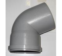 Soil Pipe 67.5 Degree Bend 110 mm Inlet - Push Fit - Grey - Waste