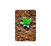 Soil Plants Grow Pattern Car Air Fresheners 6 Pcs Rectangle Hanging Aromatherapy Tablets Scented Fresheners For Bedroom Bathroom