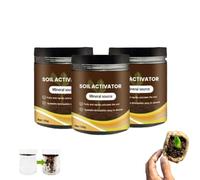 Soil Pro Activator,Professional Bone Meal Fertilizer,Soil Activated Treasure,Dirt Health Booster, Organic Soil Activator & Plant Fertilizer,Lawns And Gardens,Improve Soil Carbon Sequestration (3 Pcs)