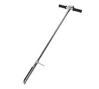 Soil Sample Probe, 41.3in Soil Sampler Probe Stainless Steel T Rubber Handle Soil Test Tool with Ejector and Foot Pedal, Soil Test Kit Soil Probe for House Plants, for Garden Lawn