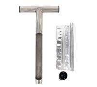 Soil Sampler Probe Stainless Steel Soil Test Kit with T Handle and Sample Bags for Garden Lawn Farm Plant Care Durable Tool