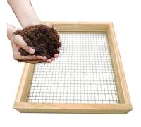 Soil Shifter, Wooden Compost Shifter, Multifunctional Dirt Shifter - Reusable Garden Supplies, Large Capacity Bonsai Tool for Compost Prep