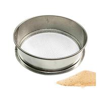 Soil Sifter, Metal Garden Potting Bonsai Compost Soil Sieve, Large Round Garden Sieve Mesh, Fine Mesh Garden Sieve, Handheld Soil Sieve, Gardening Tool, Sieve for Flour, Rice