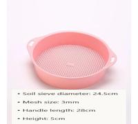 Soil Sifter Round Garden Sieve 20 cm Plastic | Lightweight build separates soil, compost and sand easily for consistent planting media.